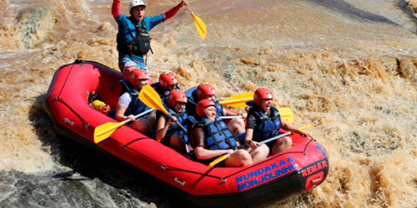 Rafting em parque de aventura em São Paulo